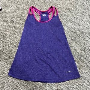 Purple activewear tank top